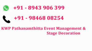 KWP-Pathanamthitta Event Management and Stage Decoration